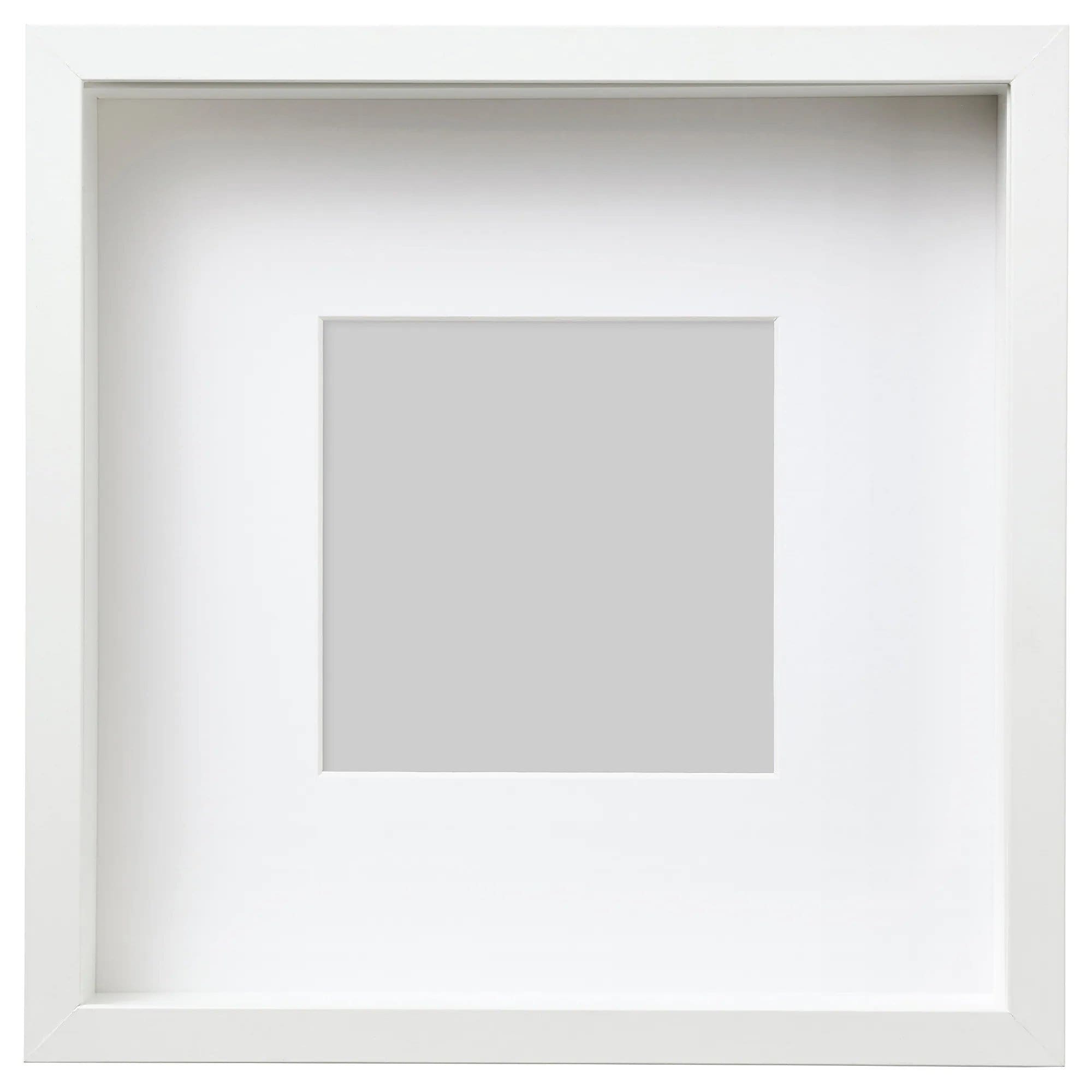 Impresionantes marcos de caja blancos extra profundos internos de 25 cm x  25 cm, perfectos para fotos y manualidades. -  México