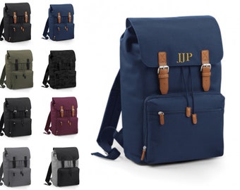 Gents Laptop Backpack Leather Pu Monogrammed Bag Laptop College Bag Padded Tablet Backpack Shoulder Bag