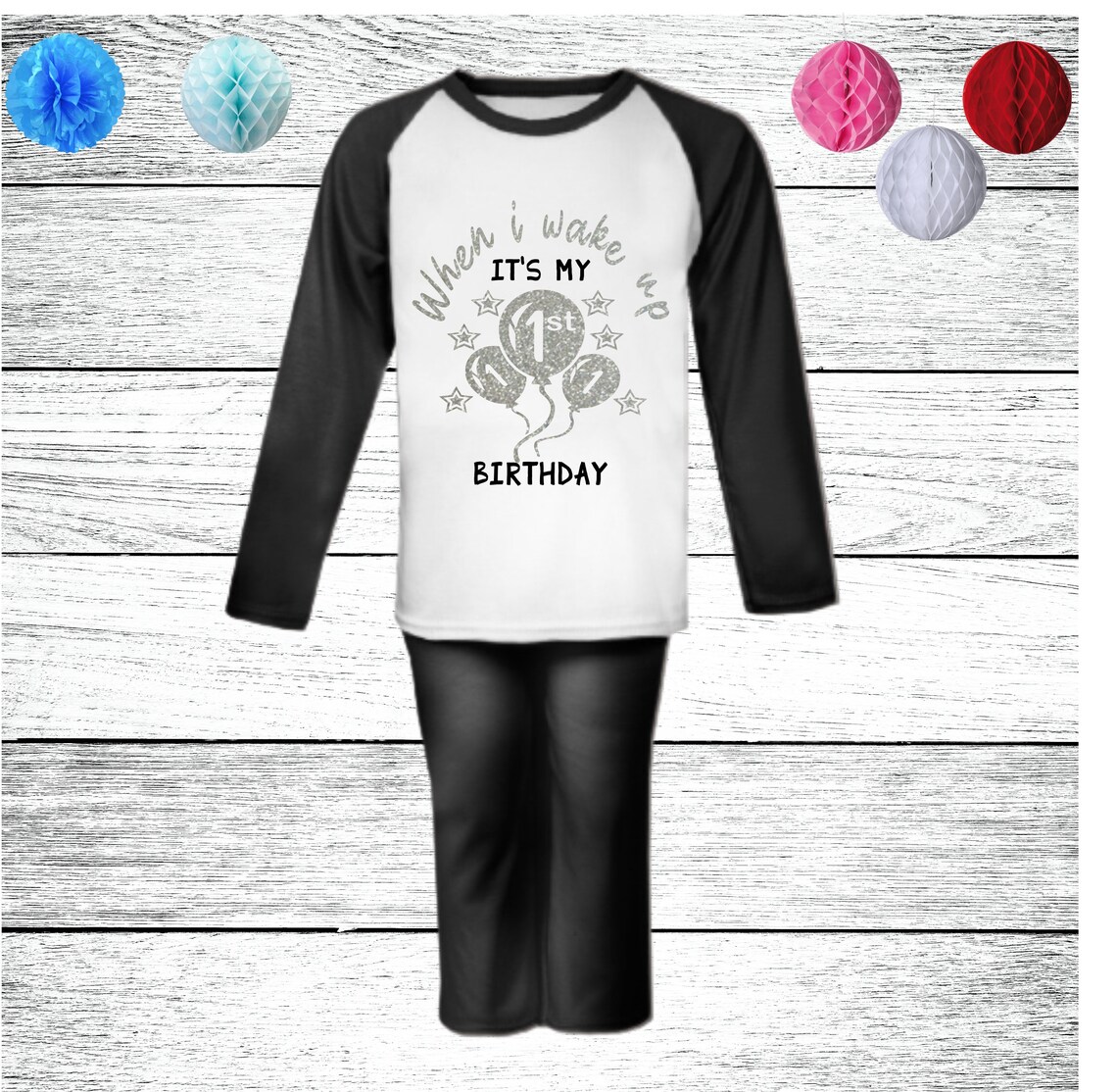 Childrens Birthday Pyjamas Babies 1st Birthday Pyjamas Its Etsy UK