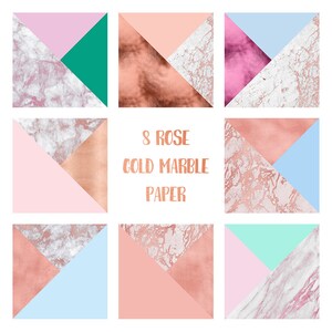 Pastel Rose gold marble digital paper, Rose gold marble paper, Pastel marble paper, pastel marble backgrounds, pastel paper