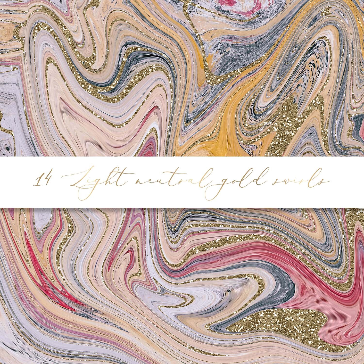 Light Neutral Gold Swirls Digital Paper Neutral Gold Veins - Etsy