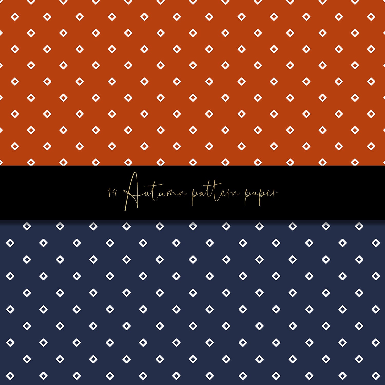 Autumn Pattern Digital Paper, Dots Pattern Paper, Fall Colors ...