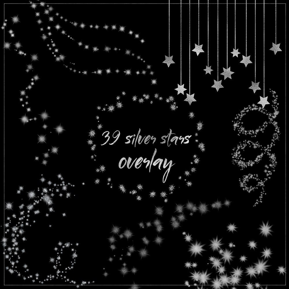 Silver Glitter Stars – Sprinkle Pop