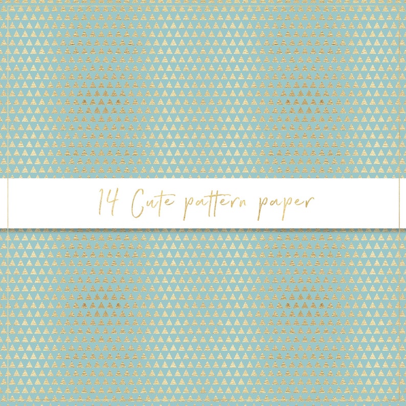 Papier numérique à motif mignon, papier sans couture, coeurs dorés, fond pastel, lune et étoiles dorées, papillons, coeurs métalliques, pois image 9