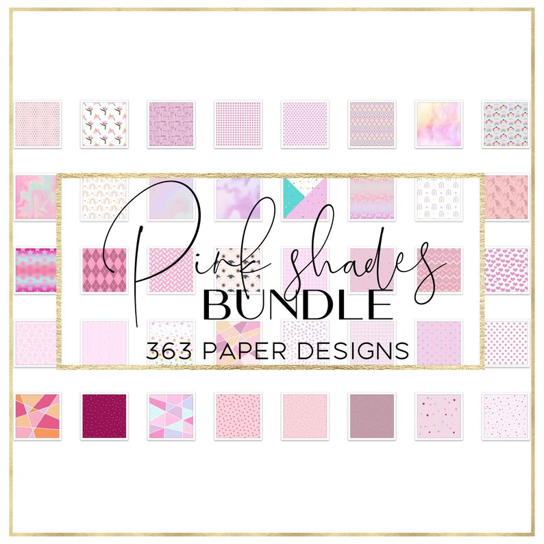 Pink Shades BUNDLE Digital Paper, Pink Wallpaper, Pink Galaxy ...