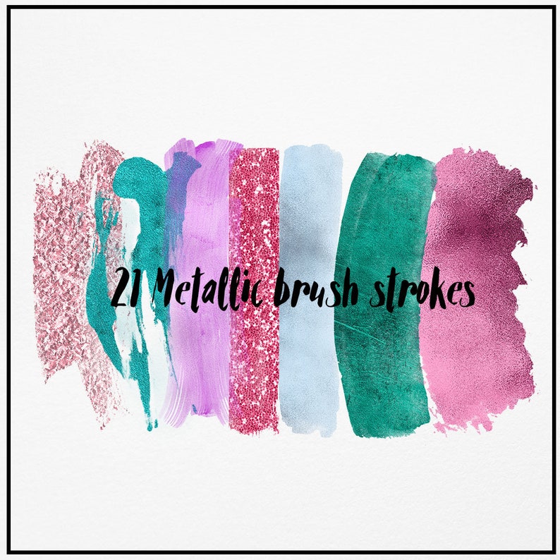 Download Metallic Brush Strokes Clipart Gold brush strokes Metallic ...