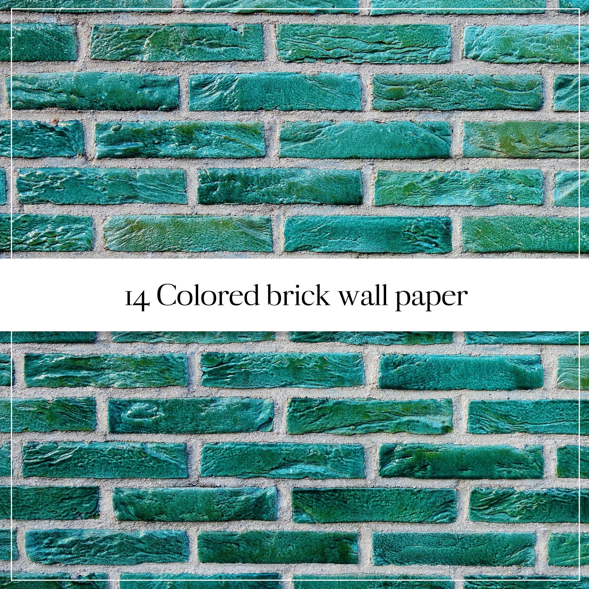Colored Brick Wall Digital Paper, Brick Background, Red Brick, Rainbow ...