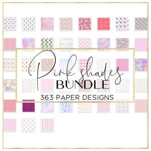 Pink Shades BUNDLE Digital Paper, Pink Wallpaper, Pink Galaxy ...