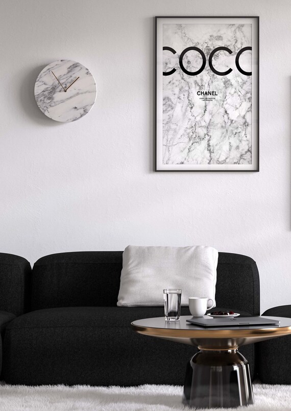 Coco Chanel Plakat Coco Chanel Marmor Plakat Coco Weisser Marmor Printable Coco Chanel Coco Chanel Wall Art Coco Chanel Digital Print