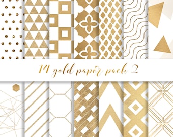 Gold Digital Paper Gold Background Gold Glitter Golden - Etsy