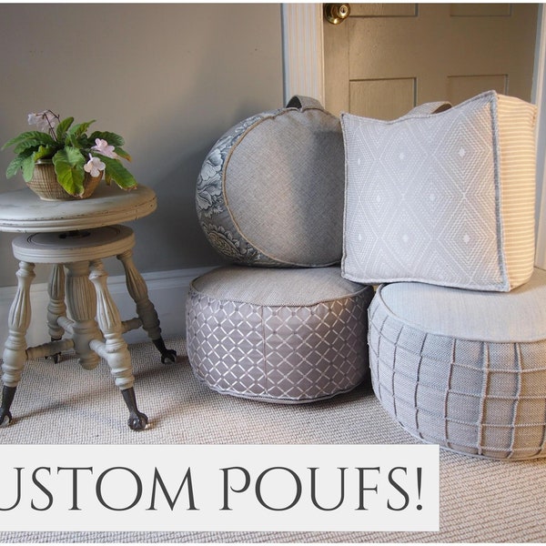 Pouf, Pouf Ottoman, Ottoman, Floor Cushion, Floor Pillow, Poufs, Pouffe, Floor Pouf, Floor Pillows, Floor Seating, Large Pouf, Small Pouf,