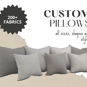 Pillows in All Sizes & 100+ Fabrics - Covers or Cover and Insert - 16x16, 18x18, 20x20, 22x22, 24x24, 26x26, 14x20, 12x24,14x48