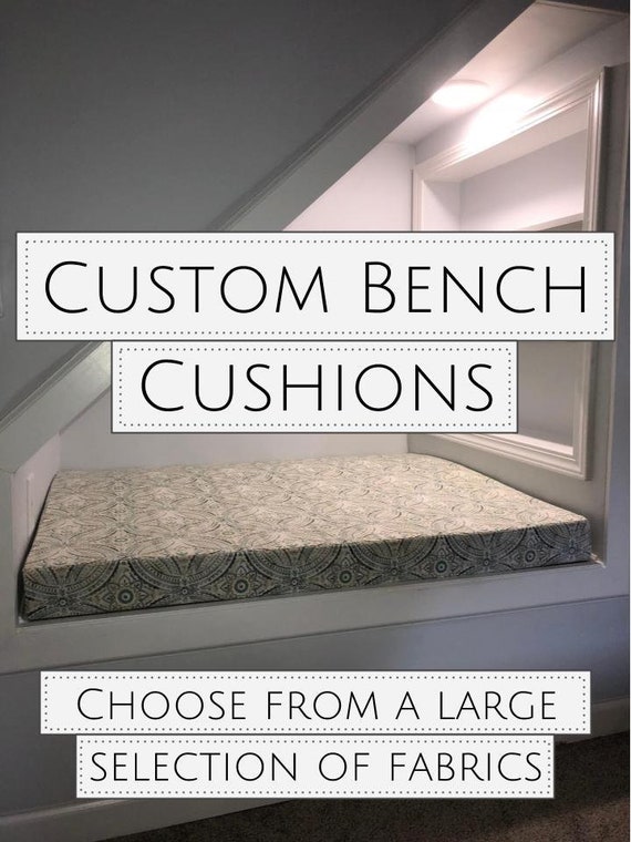 Custom Window Bench Cushion In Your Own Fabric Seat Cushion Etsy