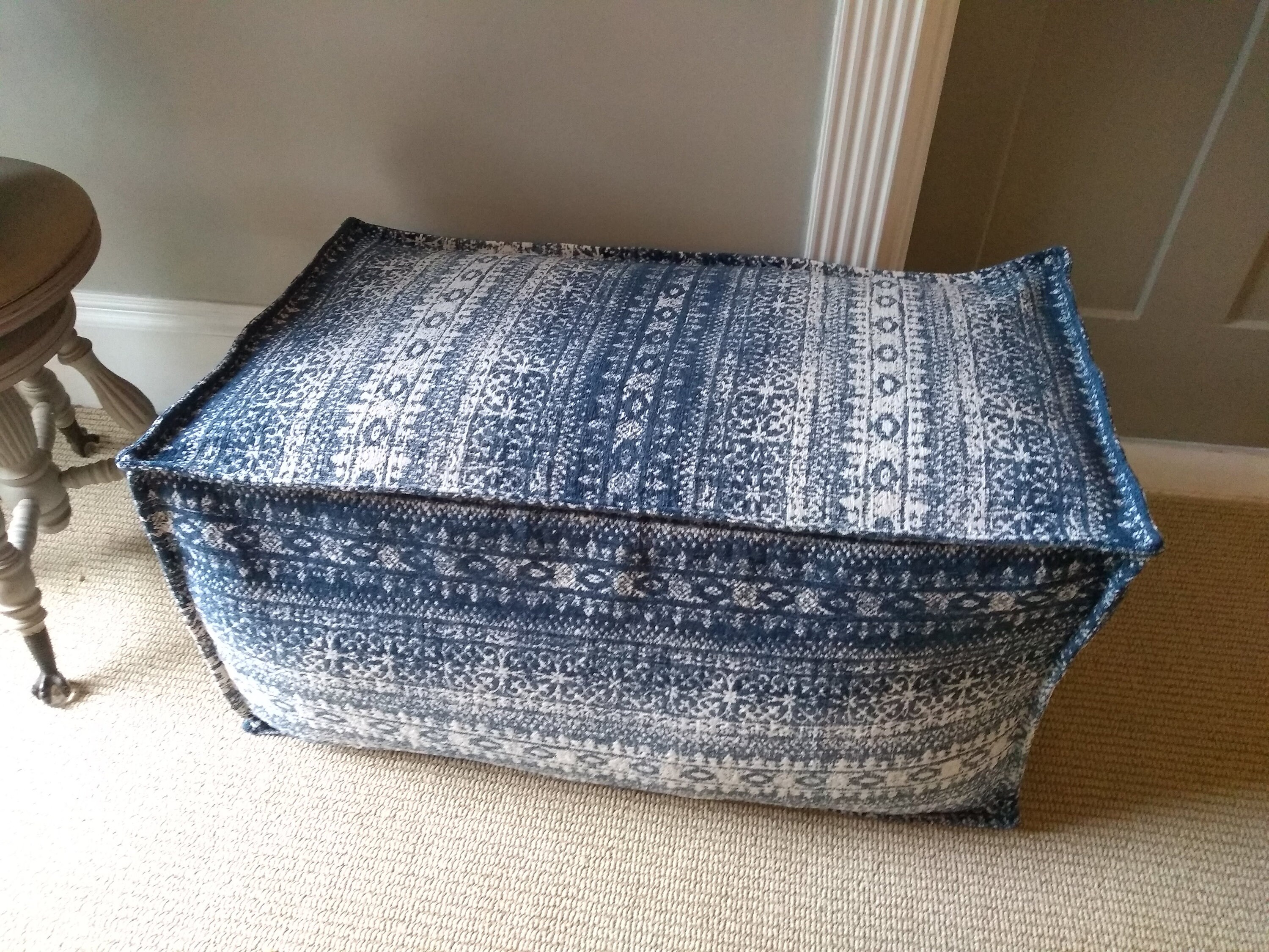 Rectangle cheap pouf ottoman