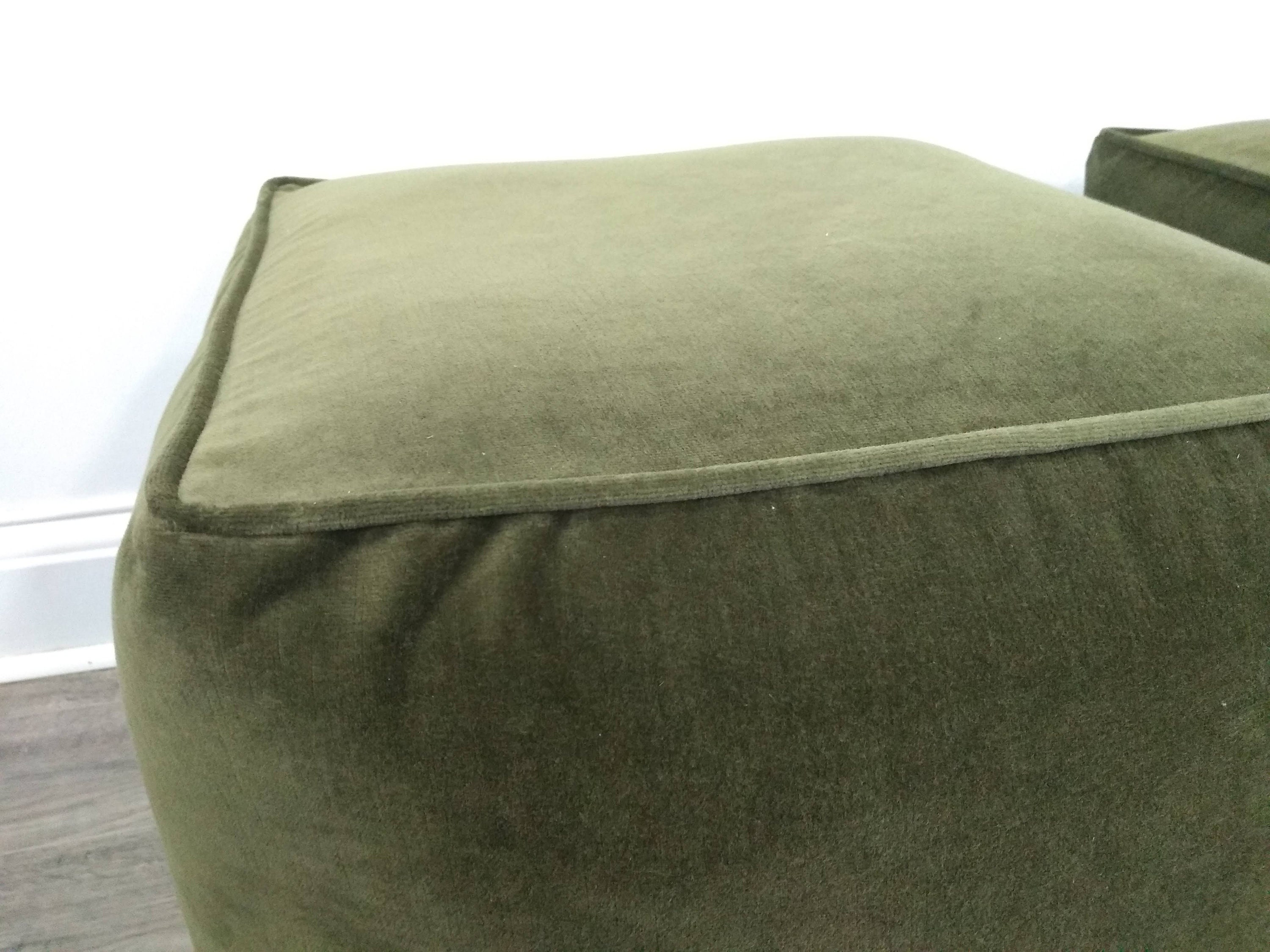 Moss green ottoman deals