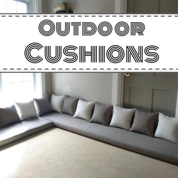 Outdoor Bench Cushion, Outdoor Cushion Cover, Outdoor Pillow, Patio Cushion, Waterproof, Cushion, Porch Swing, Outdoor Bolster Pillow