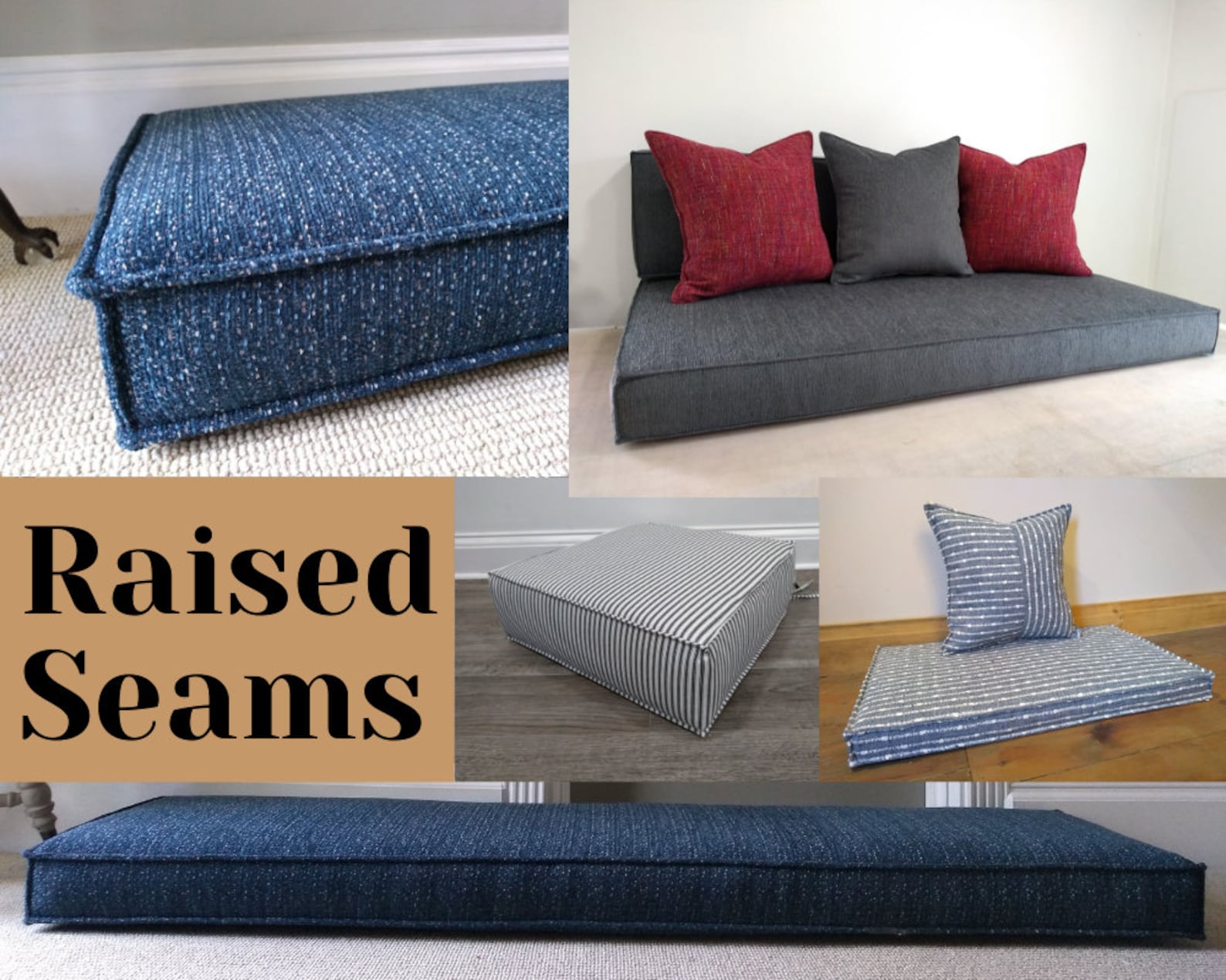 Custom Bench Cushion Cushions for Nook Banquette Seating Etsy