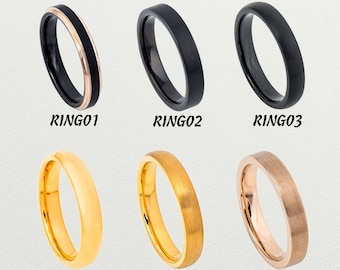 Tungsten Wedding Band Womens,Pesonalized 4mm Anniversary Ring,Tungsten Ring,Womens Tungsten Promise Ring,Womens Promise Ring