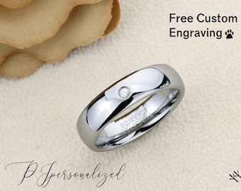 women's wedding bands tungsten carbide