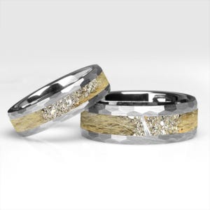 Human Hair/Pet Fur With Cremation Ashes Memorial Ring, Personalized Custom Inlay Jewelry, Tungsten Band Ring, Cremation Ring, For Pet Lovers