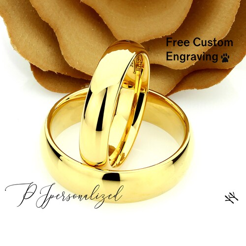 Couple Ring Set Promise Rings for Couples His and Hers Etsy