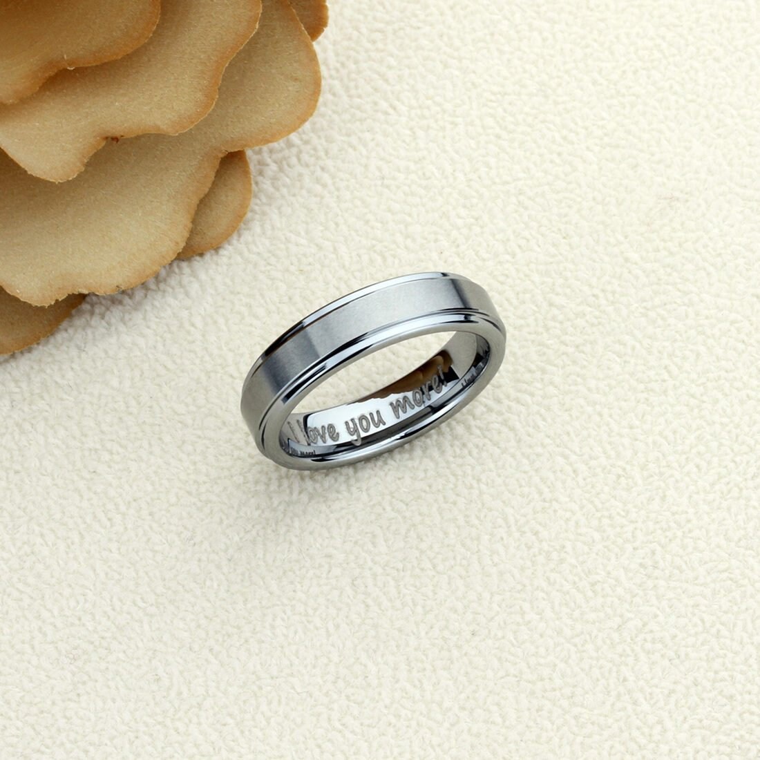 Tungsten Wedding Band Women Tungsten Ring Women 5.5mm Matte Etsy