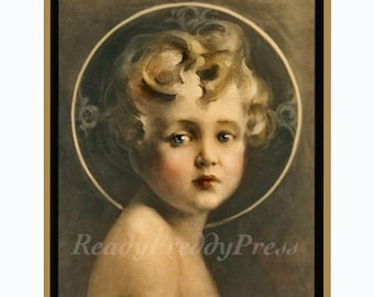 Cartes de correspondance religieuses vintage/ Image vintage/ « La lumière du monde »/ Célèbre tableau du XXe siècle représentant l'Enfant Jésus/ 8 cartes et enveloppes