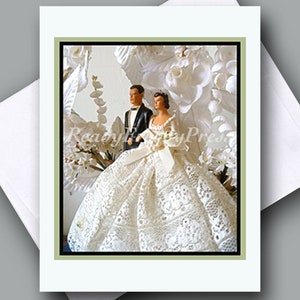 Single Notecard Vintage Image/ Wedding/ Bride & Groom/ Congratulations/ Gift Card/ Anniversary /Blank