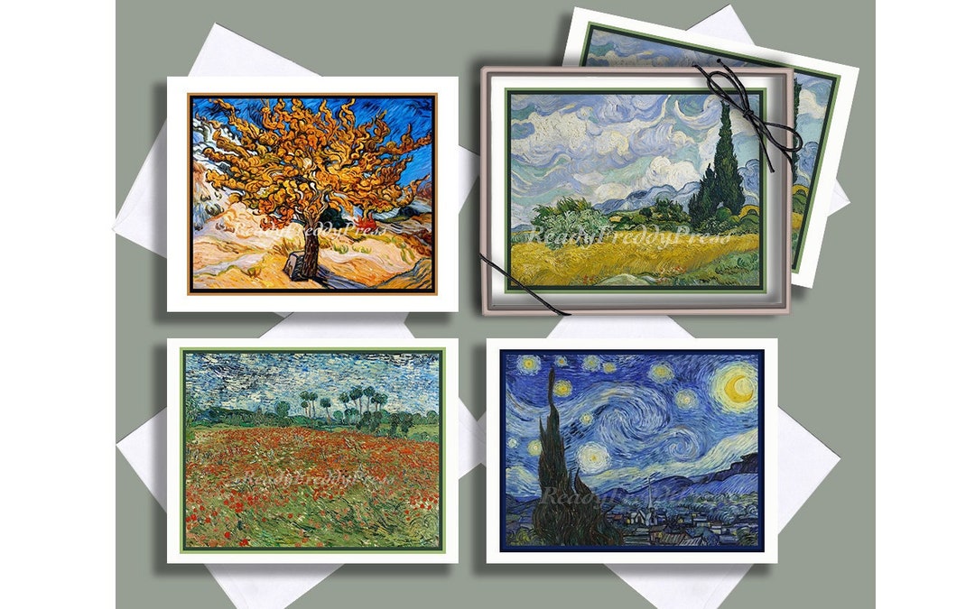 Vincent Van Gogh Irises Boxed Thank You Cards - Two Hands Paperie