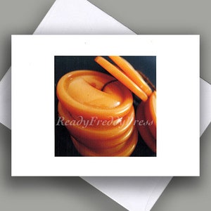 VENDA Cartão de nota único/Natureza morta/Botões vintage/Ferramentas de costura/Close up/Estilo/Gráfico/Foto artística/Ouro/Cartão único com envelope