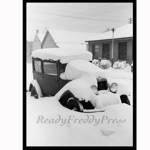 Notitiekaarten Kerstmis/ Feestdagen/ Sneeuw/ Winter/ Vintage foto/ Oldtimer/Boxed Set van 8 met enveloppen