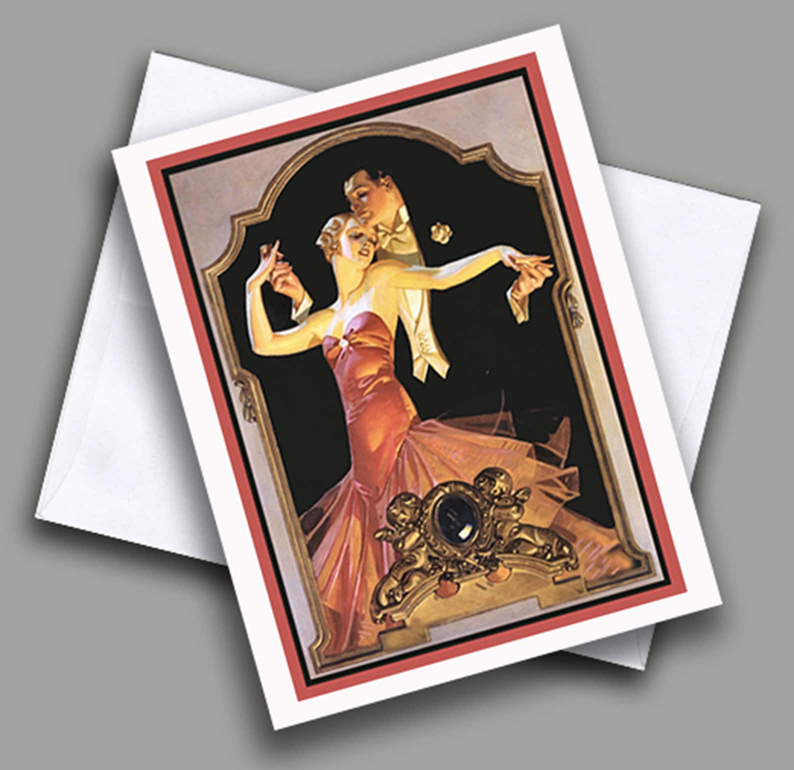 Valentine Art Deco Vintage Image/ Couple Dancing/love/ - Etsy