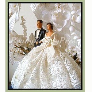 Tarjetas de notas Imagen vintage / Boda / Novia y novio / Anuncio / Invitación / Felicitaciones / Guardar la fecha / Caja de 8 con sobres / En blanco