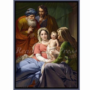 Cartões de Anotações Madona e Criança/ Natal/ Religiosos/ Presépio/ Avós Joaquim e Ana Imagem Vintage/Conjunto de 8 Caixas com Envelopes