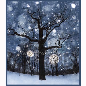 Christmas Card/Holiday/Winter/Snow Vintage Image reproduction/ Boxed Set of 8 Notecards & Envelopes