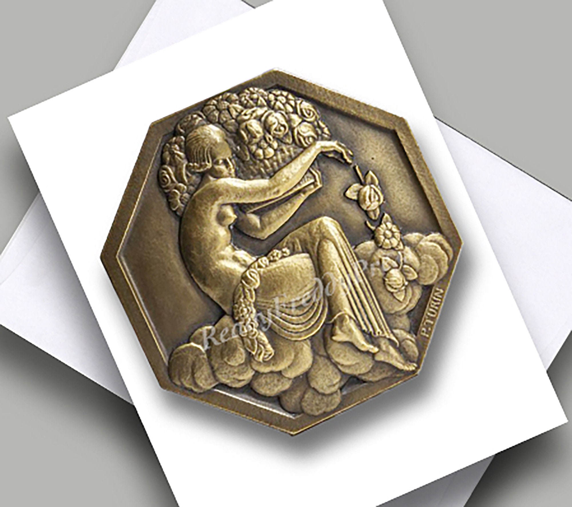 Notecards: Artist Notes Pierre Turin/ Art Deco / Vintage