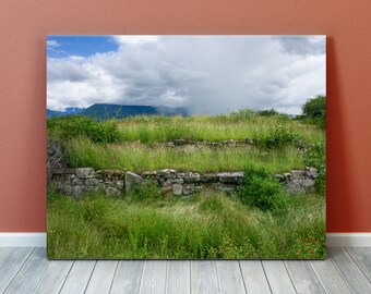 Yagul Grass Oaxaca Mexico Photography print fine art wall decor image