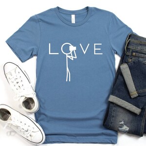 Love photography t-shirt, Unisex photography shirt, Photographer shirt, photographer&#39;s t-shirt, gift for photographer, photographer clothing