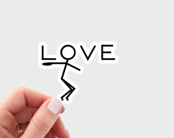 Love discus sticker, discus thrower decal, track sticker, thrower laptop sticker, gift for thrower, track and field sticker, throws sticker.