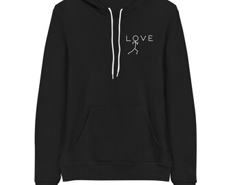 Love running sweatshirt, running hoodie, runner sweatshirt, gift for runner, running gift, running top, run top, track and field sweatshirt.