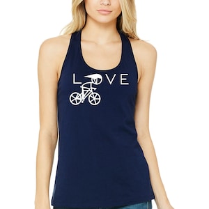 Women&#39;s cycling tank top, Bicycling shirt, cycling top, cycling shirt, bicycle tank top, cycling clothing, gift for bike lover, cyclist gift