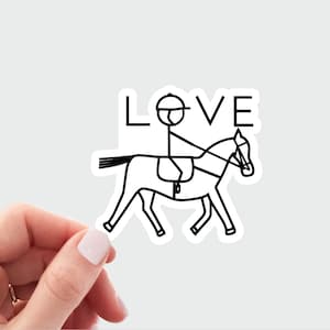 Love equestrian sticker. equestrian decal. horse lover decal. horse Laptop decal. horse riding sticker, horse mom sticker, horse sticker.