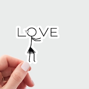 Love hula sticker. Cute hula decal. hula dancing sticker. Dance decal. Laptop sticker. gift for hula dancer. polynesian dancer sticker.