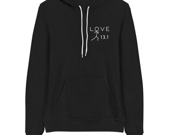 Love half marathon sweatshirt, half marathon hoodie, 13.1 sweatshirt, gift for runner, running gift, running top, running hoodie, run top.