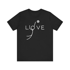 Love Volleyball Tee, Vball Love Shirt, Stylish Volleyball Unisex T-Shirt, Gift for Him/Her, Sports gift, volleyball competition shirt.
