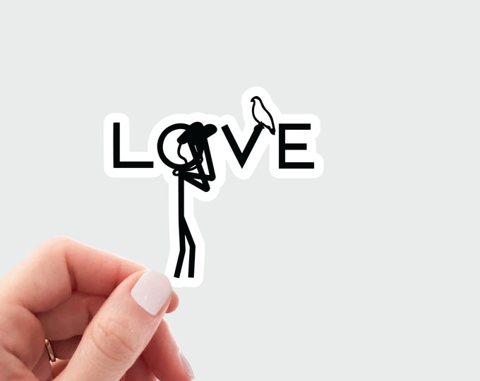 Love bird watching sticker. Bird watching decal. Bird watch decal. bird nerd Laptop decal. Bird watcher gift. Bird watch log sticker, birder