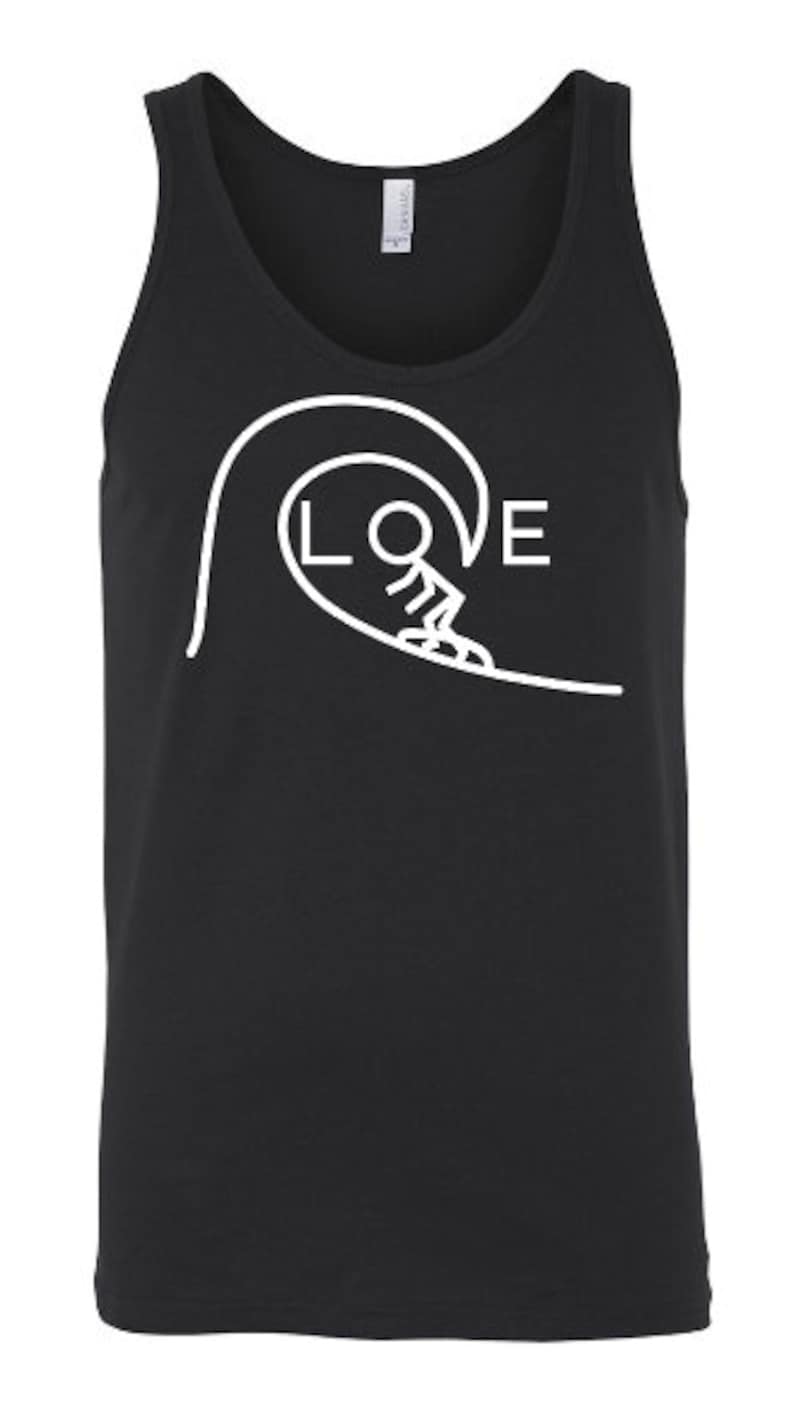 Men's surfing tank top. Surfer shirt. Surf tank. Surfing Etsy