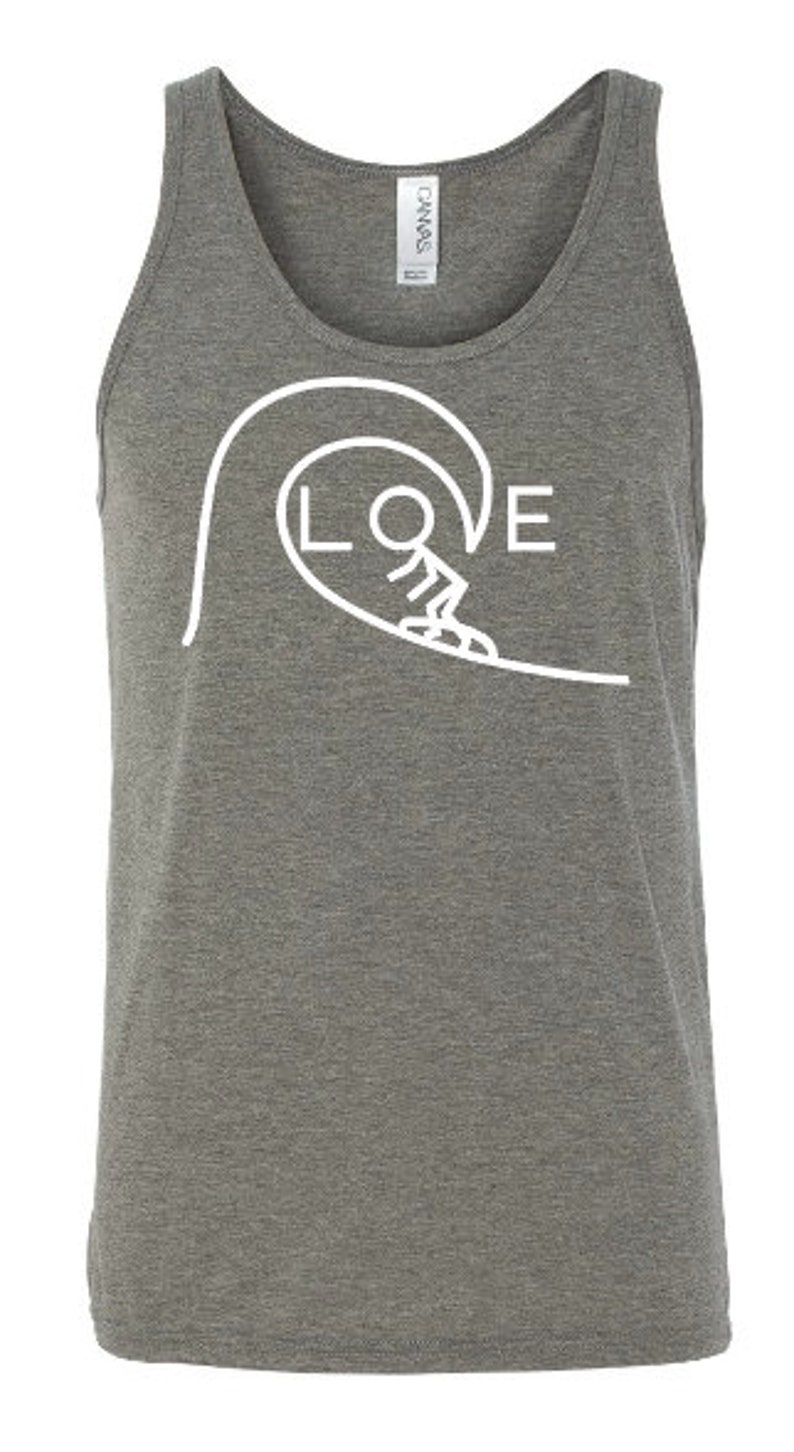 Men's surfing tank top. Surfer shirt. Surf tank. Surfing Etsy