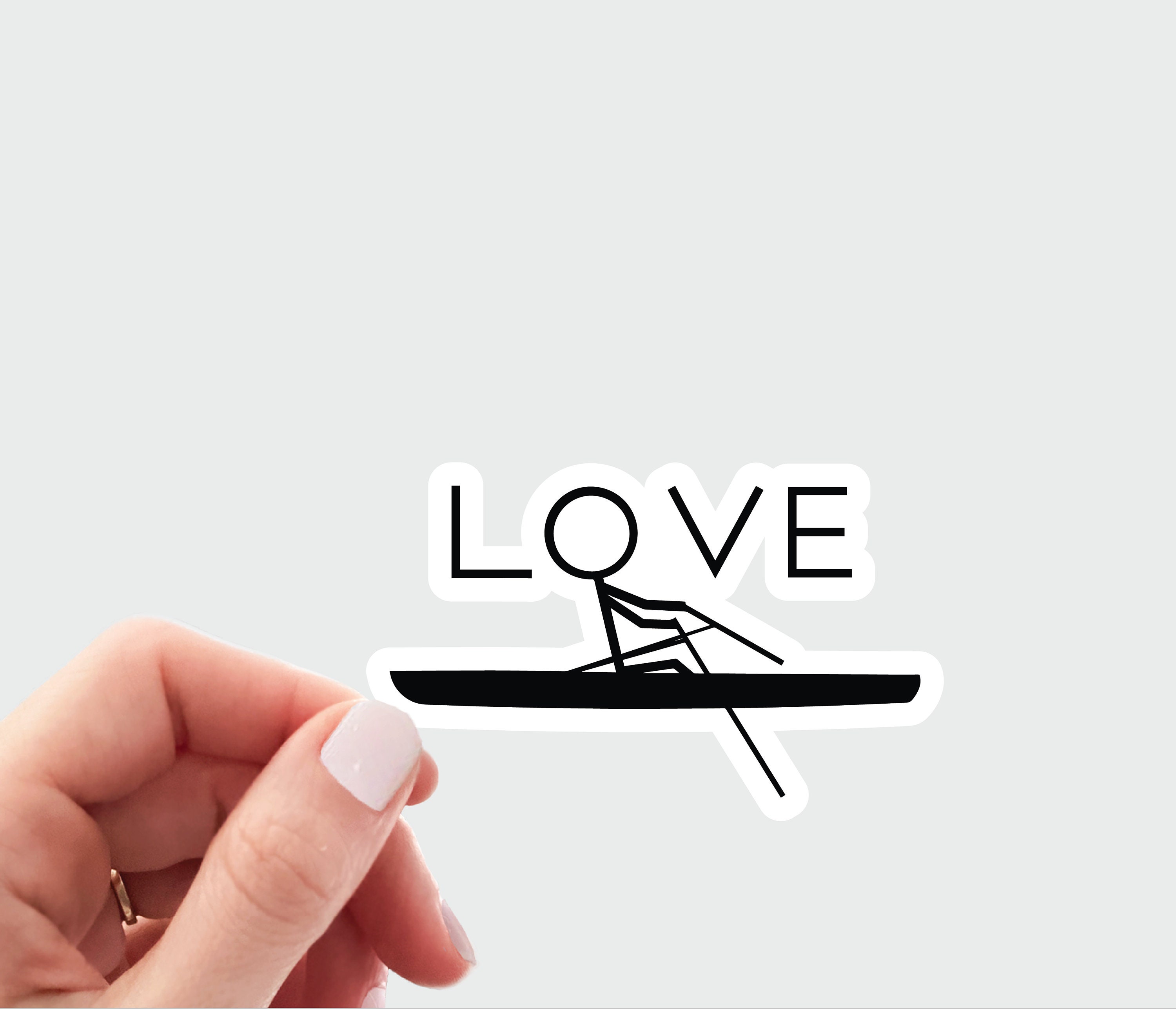 Rowing Sticker Gradient Love Rowing Sticker. Rowing Decal. Rower Decal. Rowing Laptop Sticker ...