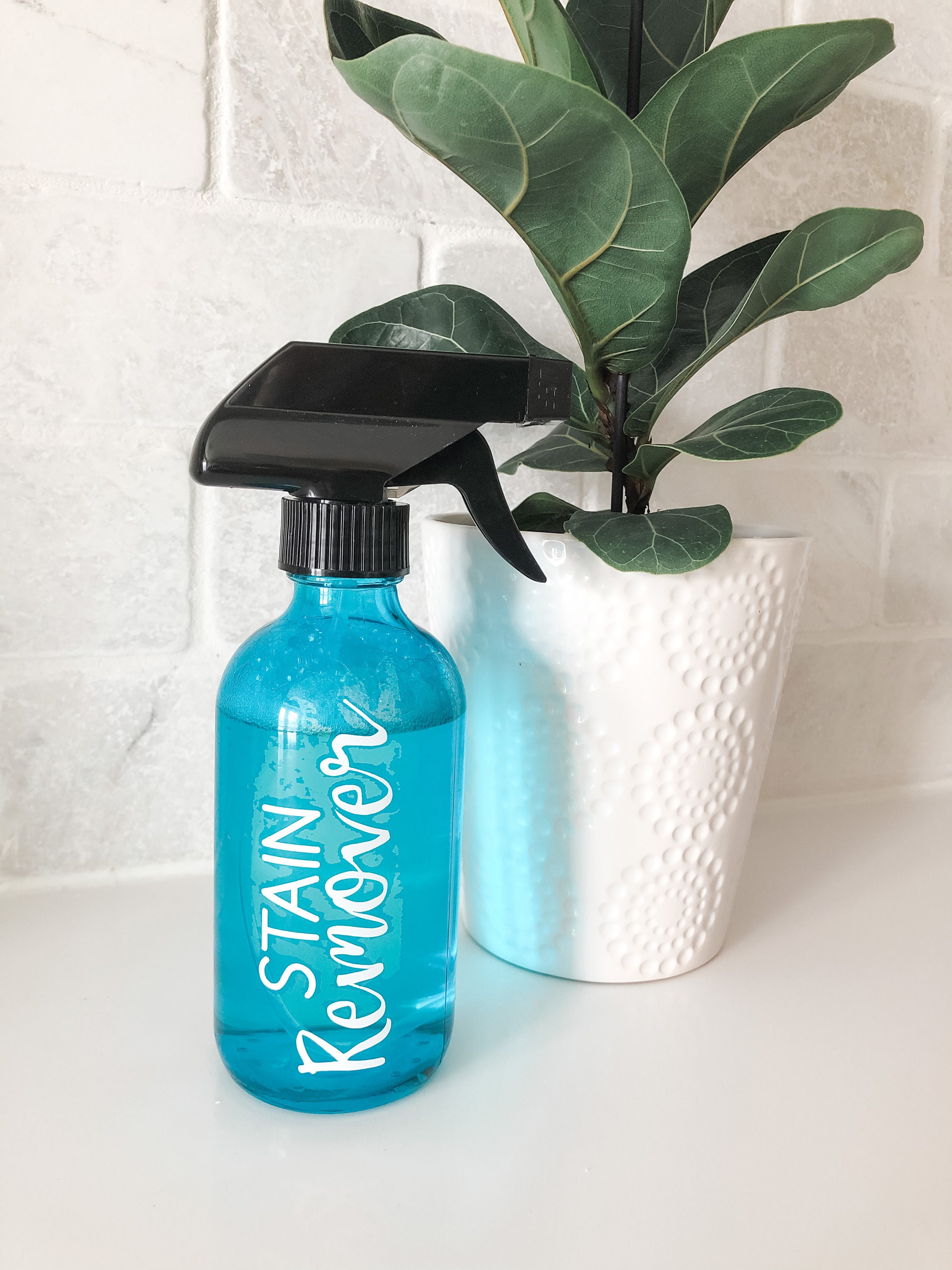 Stain Remover Label LABEL ONLY White Vinyl DIY Etsy